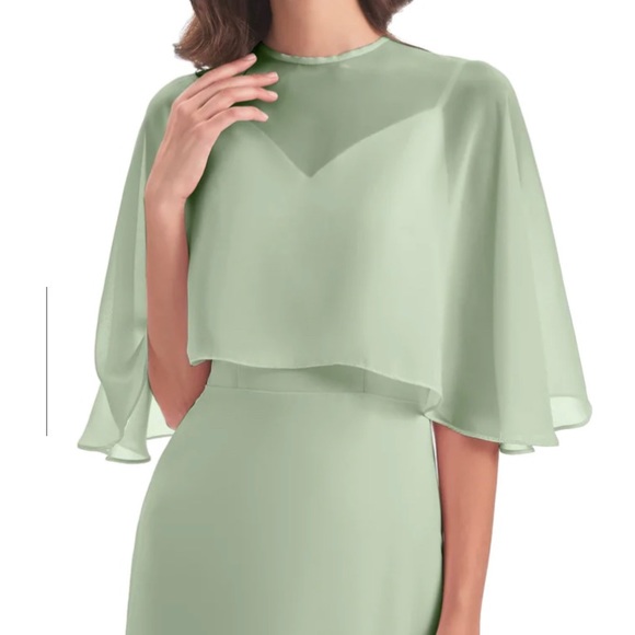 Plus Size Spaghetti Strap Chiffon Long Dress - Picture 2 of 3